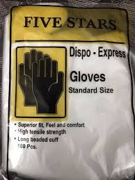 Over Gloves Plastic, Medium