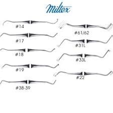 MILTEX Dental Excavator , Double-Ended, Cctagonal Handle.