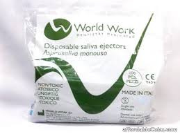 WORLD WORK Dental Saliva Ejectors / Suction Tips (100's)