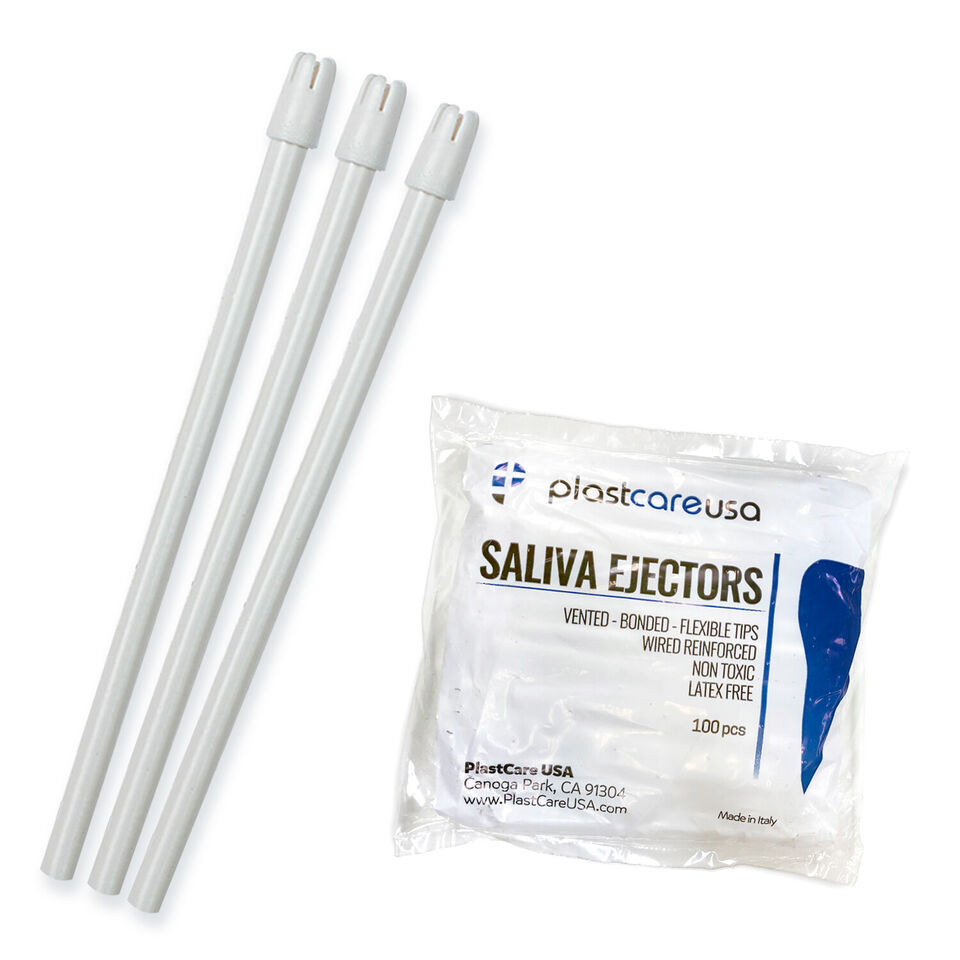 Saliva Ejectors  White Dental Disposable Suction Tips